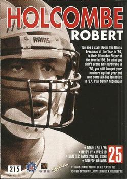 1998 SkyBox Premium #215 Robert Holcombe Back