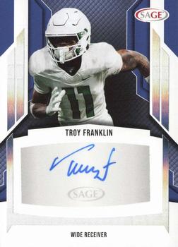 2024 SAGE HIT - Autographs Silver (Low Series) #A-TF Troy Franklin Front
