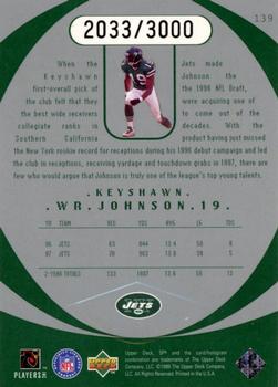 1998 SPx Finite #139 Keyshawn Johnson Back
