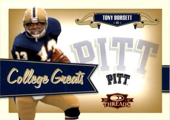 2007 Donruss Threads - College Greats #CG-2 Tony Dorsett Front