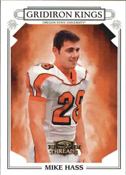 2007 Donruss Threads - College Gridiron Kings Gold #CGK-30 Mike Hass Front