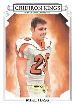 2007 Donruss Threads - College Gridiron Kings Gold Holofoil #CGK-30 Mike Hass Front