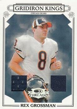 2007 Donruss Threads - Pro Gridiron Kings Materials #PGK-35 Rex Grossman Front