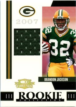 2007 Donruss Threads - Rookie Collection Materials #RCM-17 Brandon Jackson Front