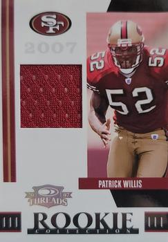 2007 Donruss Threads - Rookie Collection Materials #RCM-32 Patrick Willis Front