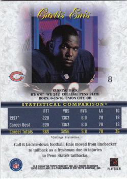 1998 Topps Gold Label #8 Curtis Enis Back