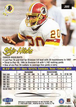 1998 Ultra #395 Skip Hicks Back