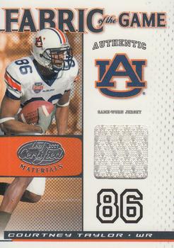 2007 Leaf Certified Materials - Fabric of the Game College #FOGC-4 Courtney Taylor Front