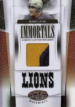 2007 Leaf Certified Materials - Mirror Black Materials #237 Bobby Layne Front