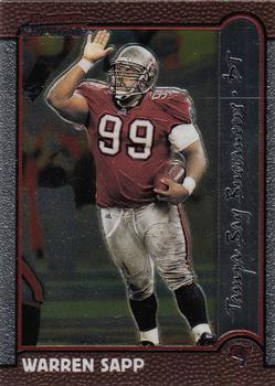 1999 Bowman Chrome #29 Warren Sapp Front