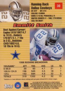 1999 Bowman's Best #30 Emmitt Smith Back