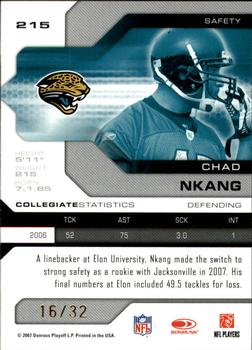 2007 Leaf Limited - Bronze Spotlight #215 Chad Nkang Back