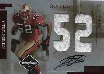 2007 Leaf Limited - Rookie Jumbo Jersey Numbers Autographs #RJ-28 Patrick Willis Front