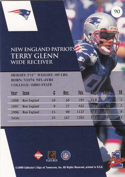 1999 Collector's Edge First Place #90 Terry Glenn Back