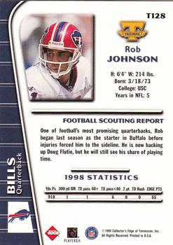 1999 Collector's Edge Triumph #T128 Rob Johnson Back