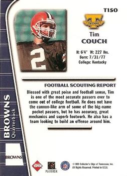 1999 Collector's Edge Triumph #T150 Tim Couch Back