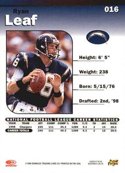 1999 Donruss Elite #016 Ryan Leaf Back