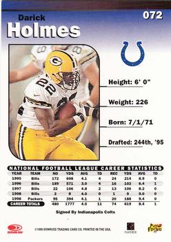 1999 Donruss Elite #072 Darick Holmes Back