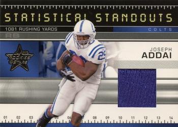 2007 Leaf Rookies & Stars - Statistical Standouts Materials #SS-23 Joseph Addai Front