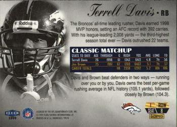 1999 Flair Showcase #8 Terrell Davis Back