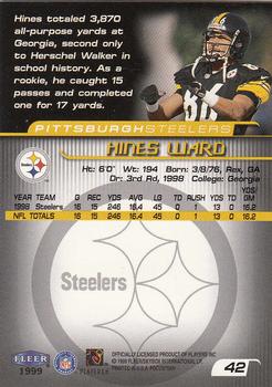 1999 Fleer Focus #42 Hines Ward Back