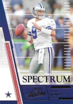 2007 Playoff Absolute Memorabilia - Spectrum Silver #1 Tony Romo Front