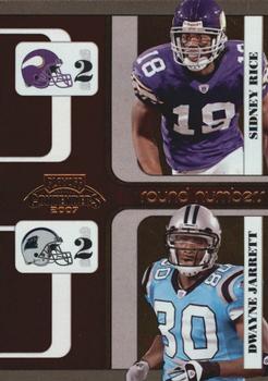 2007 Playoff Contenders - Round Numbers #RN-17 Sidney Rice / Dwayne Jarrett Front