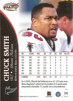 1999 Pacific #26 Chuck Smith Back