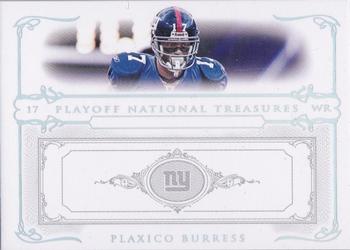 2007 Playoff National Treasures - Silver #35 Plaxico Burress Front