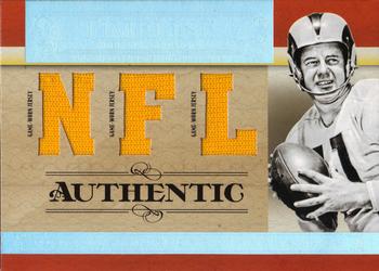 2007 Playoff National Treasures - Timeline Material NFL #T-NV Norm Van Brocklin Front