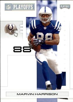 2007 Playoff NFL Playoffs - Gold #44 Marvin Harrison Front