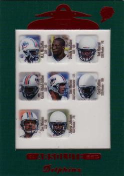 1999 Playoff Absolute SSD #145 Dan Marino / Oronde Gadsden / Rob Konrad / O.J. McDuffie / Karim Abdul-Jabbar / Cecil Collins / James Johnson Front