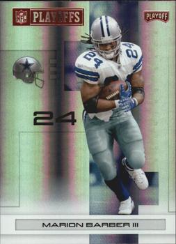 2007 Playoff NFL Playoffs - Red Holofoil #27 Marion Barber Front