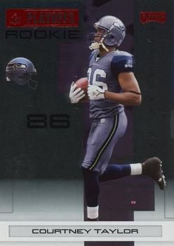 2007 Playoff NFL Playoffs - Red Metalized #150 Courtney Taylor Front