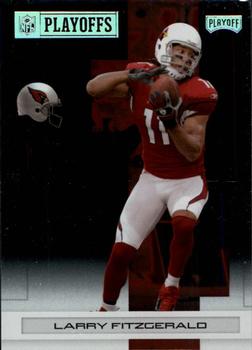 2007 Playoff NFL Playoffs - Silver Metalized #2 Larry Fitzgerald Front