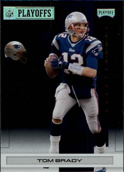 2007 Playoff NFL Playoffs - Silver Metalized #56 Tom Brady Front