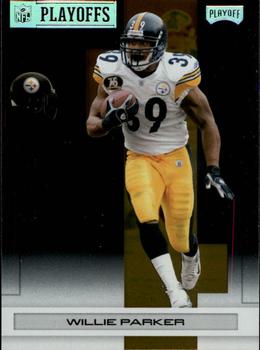 2007 Playoff NFL Playoffs - Silver Metalized #77 Willie Parker Front