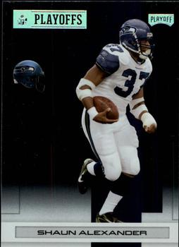 2007 Playoff NFL Playoffs - Silver Metalized #90 Shaun Alexander Front