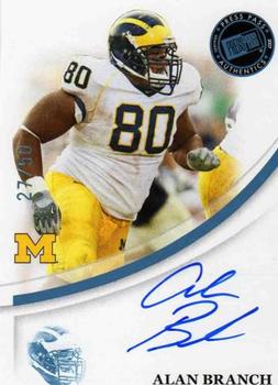 2007 Press Pass - Autographs Blue #NNO Alan Branch Front