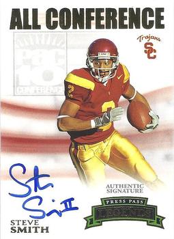 2007 Press Pass Legends - All Conference Autographs Gold #AC-SS Steve Smith Front