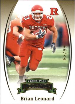 2007 Press Pass Legends - Gold #G-52 Brian Leonard Front