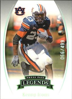 2007 Press Pass Legends - Silver #S-5 Kenny Irons Front