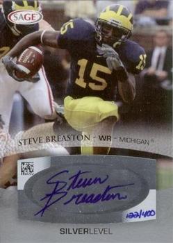 2007 SAGE - Autographs Silver #A8 Steve Breaston Front