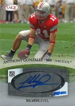 2007 SAGE - Autographs Silver #A20 Anthony Gonzalez Front