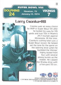 1999 Sports Illustrated #8 Larry Csonka Back