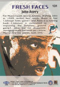 1999 Sports Illustrated #131 John Avery Back