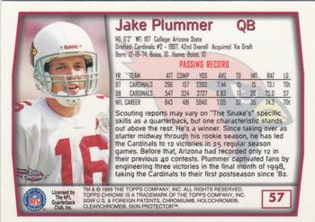 1999 Topps Chrome #57 Jake Plummer Back