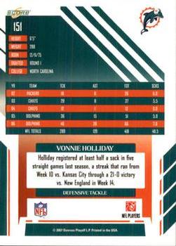 2007 Score - Atomic #151 Vonnie Holliday Back