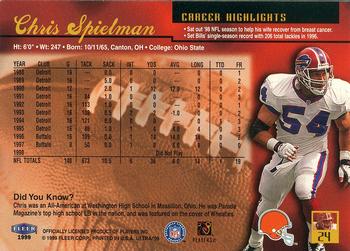 1999 Ultra #24 Chris Spielman Back