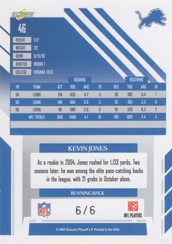 2007 Score Select - End Zone #46 Kevin Jones Back